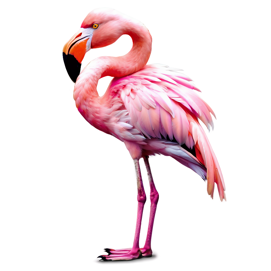 Pink Tropical Flamingo Art Png 06272024 PNG image