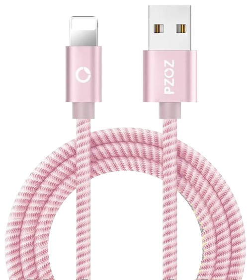 Pink U S B Lightning Cable PNG image