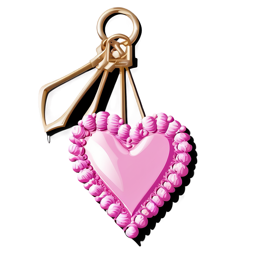 Pink Valentine Heart Illustration Png Lnx PNG image