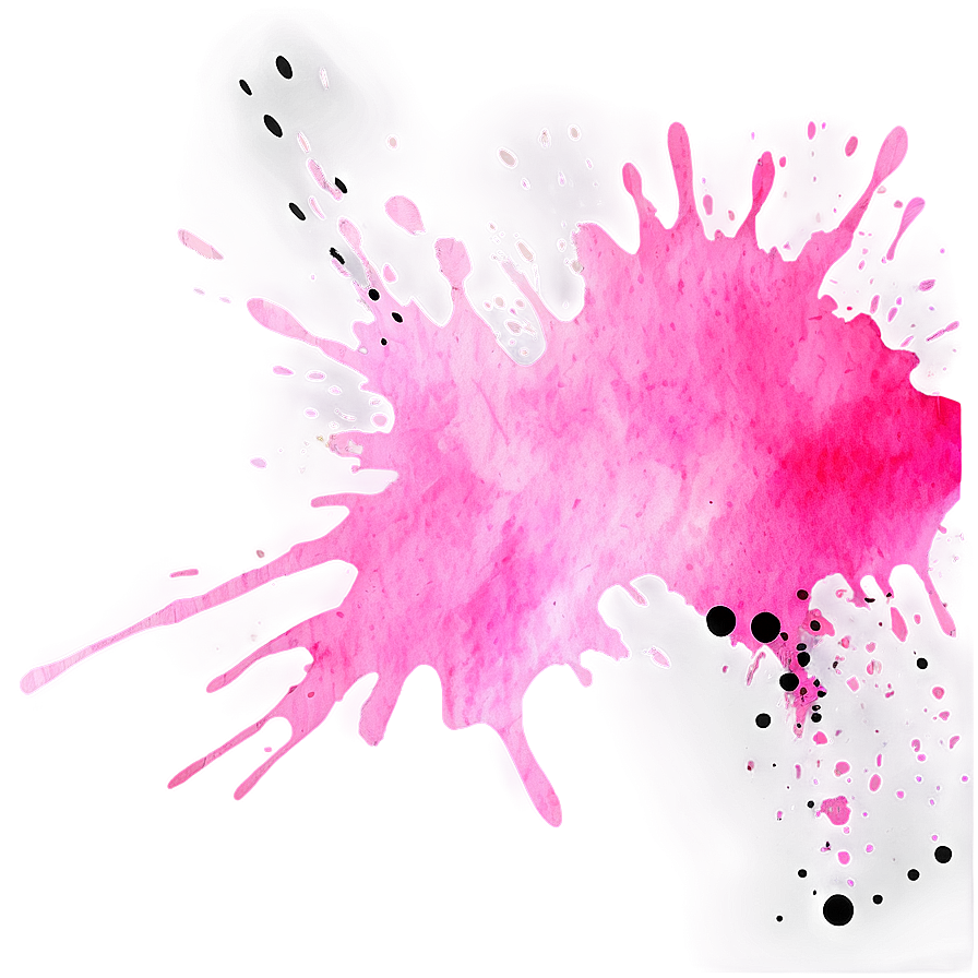 Pink Watercolor Splash Png 05062024 PNG image