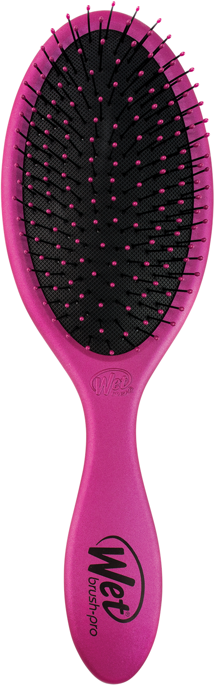 Pink Wet Brush Pro Detangler PNG image