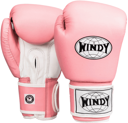 Pink Windy Boxing Gloves PNG image