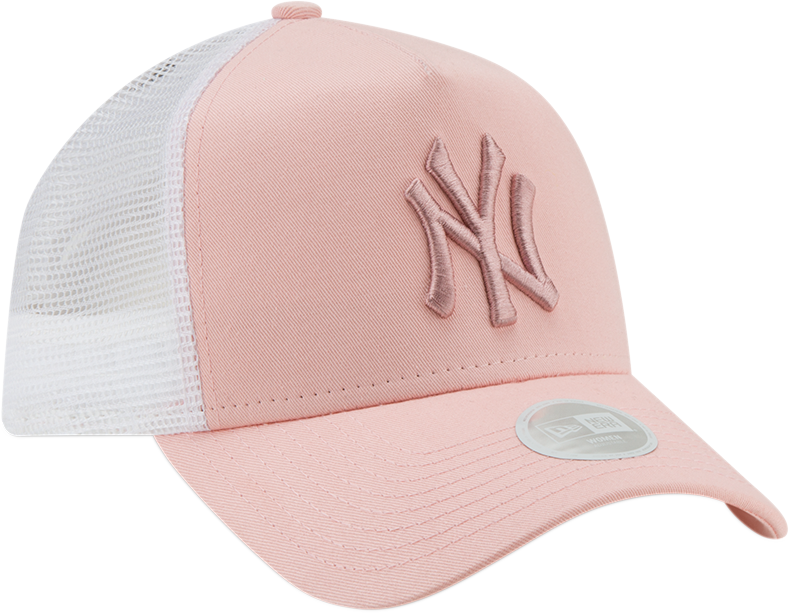 Pink Yankees Cap White Mesh Back PNG image