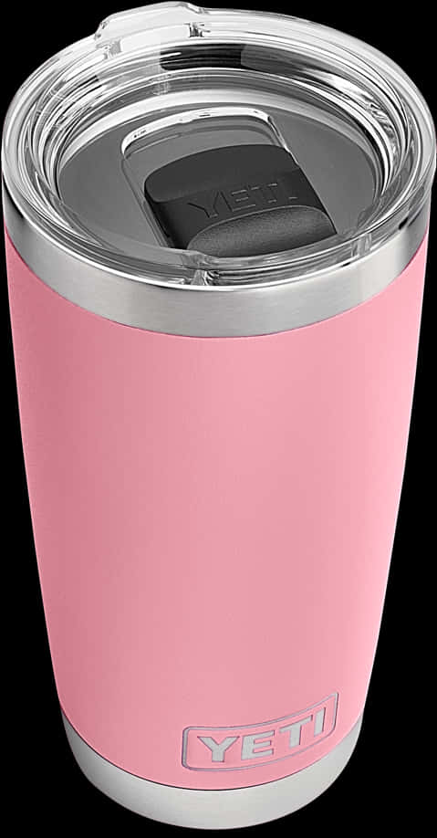 Pink Yeti Tumbler Stainless Steel PNG image