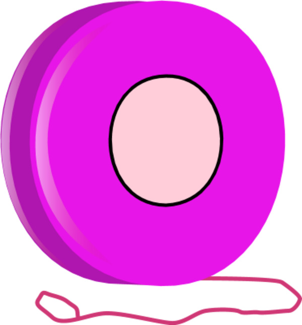 Pink Yoyo Vector Art PNG image