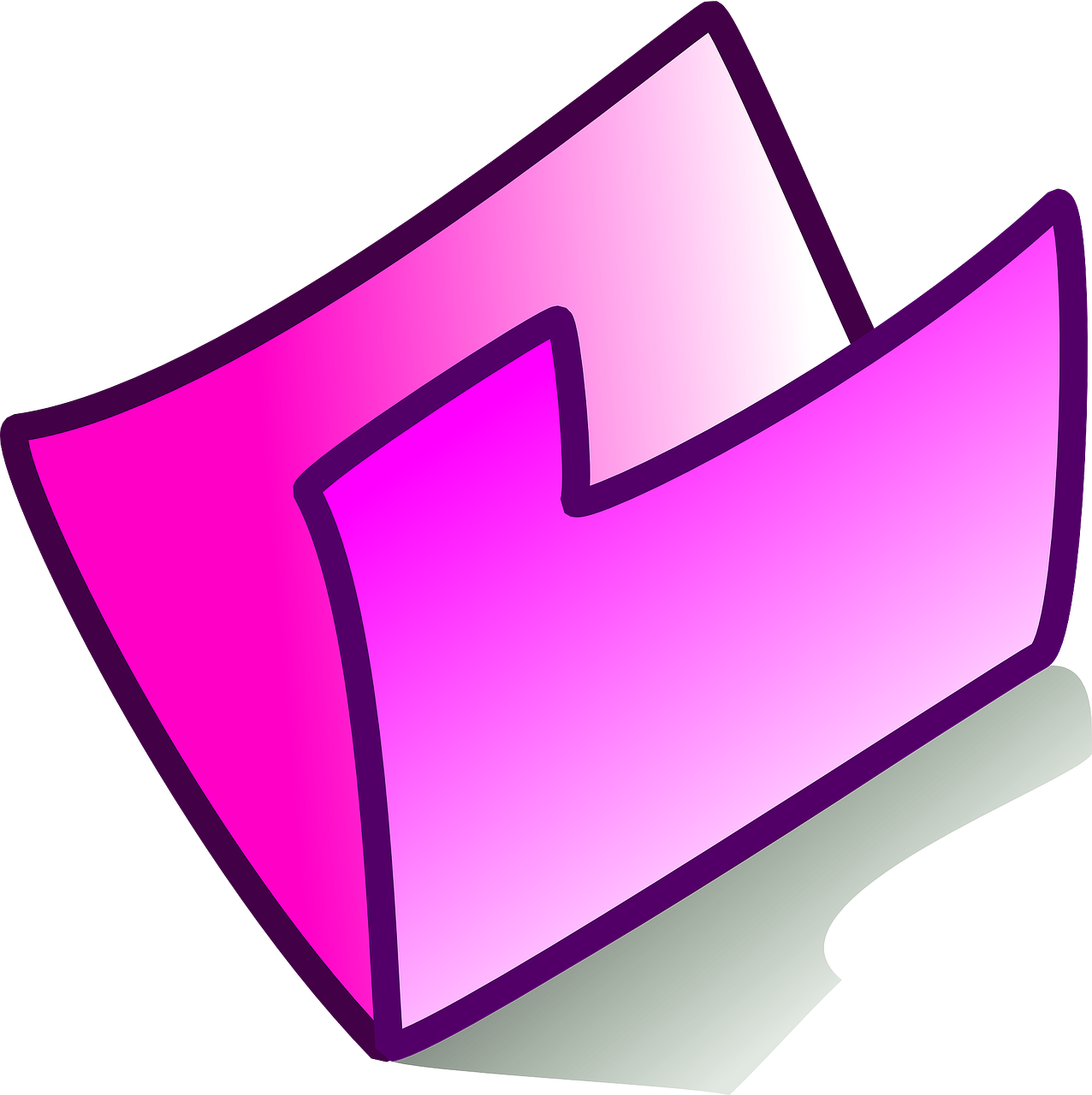 Pink3 D Folder Icon PNG image