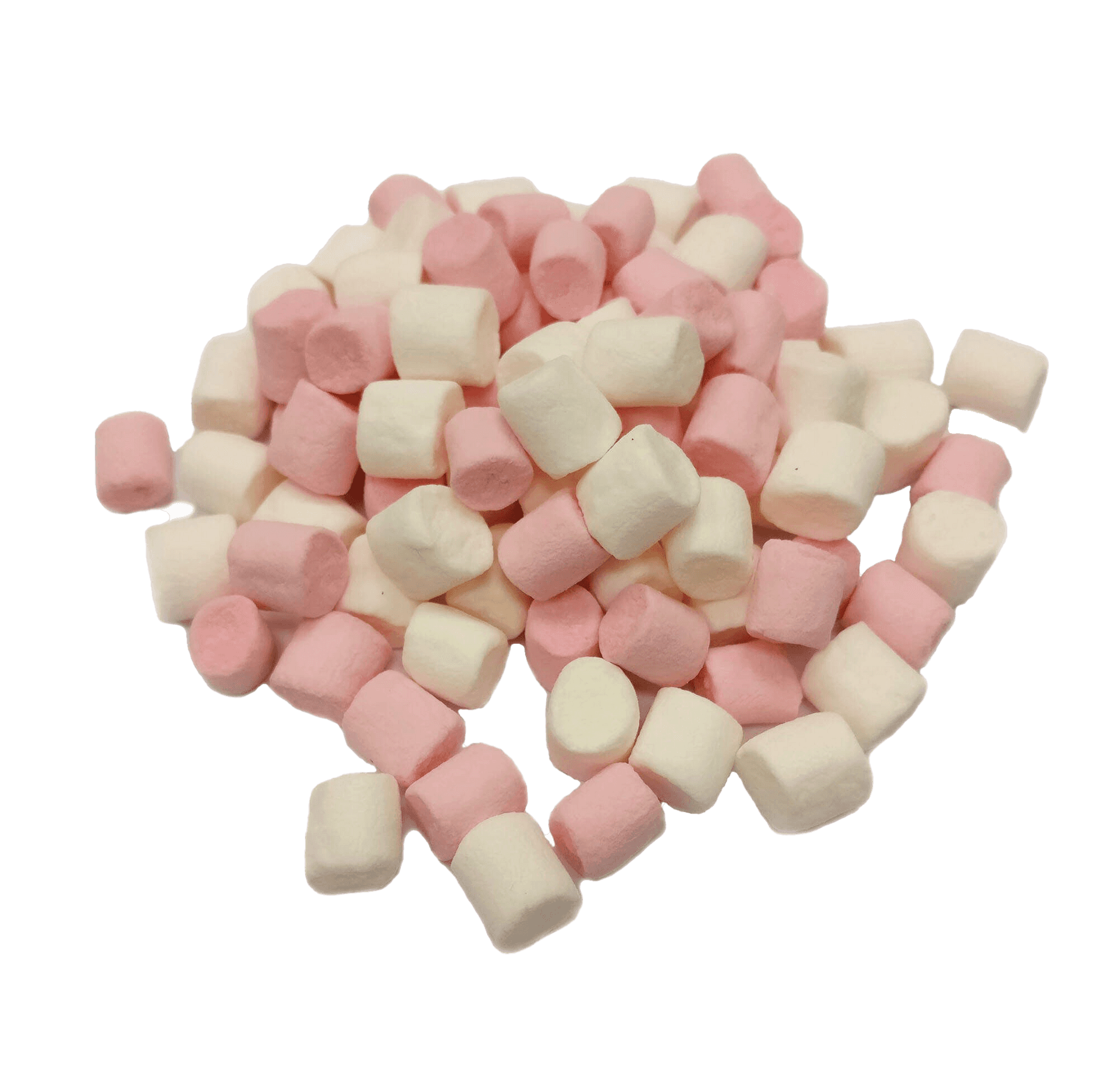 Pinkand White Mini Marshmallows PNG image