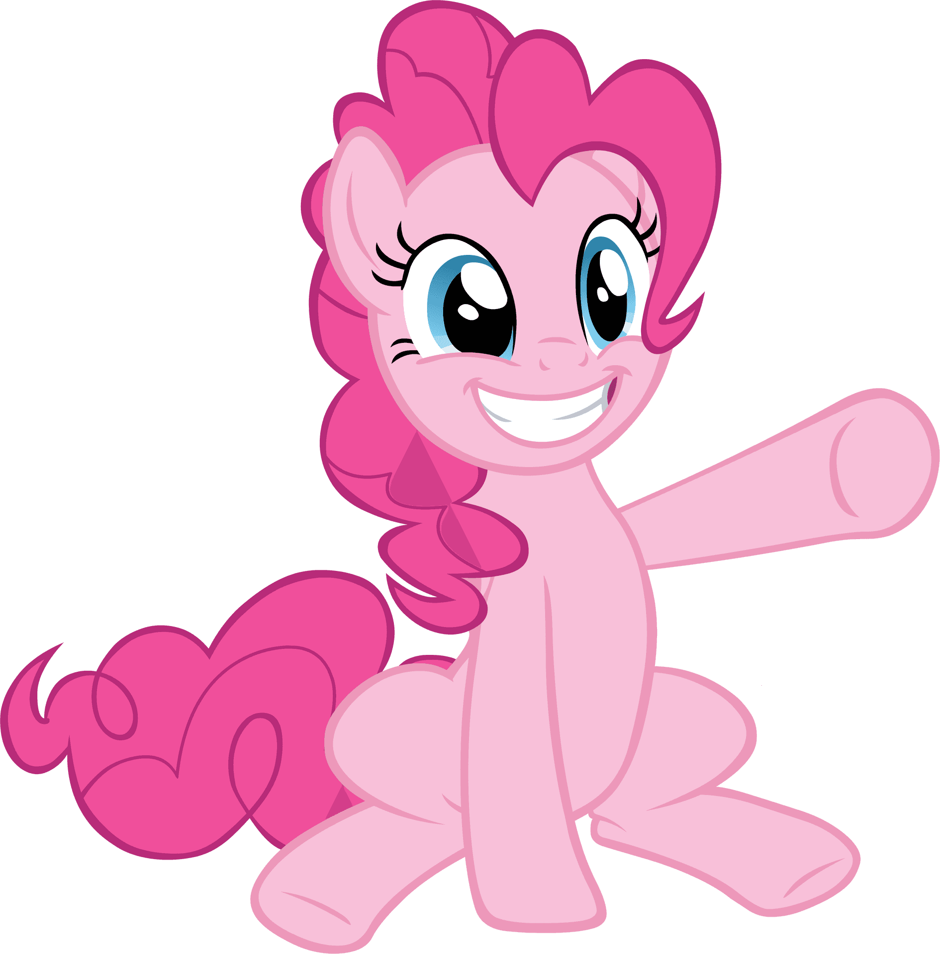 Pinkie Pie Cheerful Pose PNG image