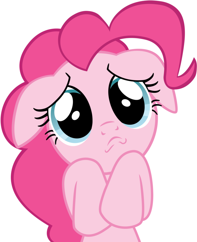 Pinkie Pie Sad Expression PNG image