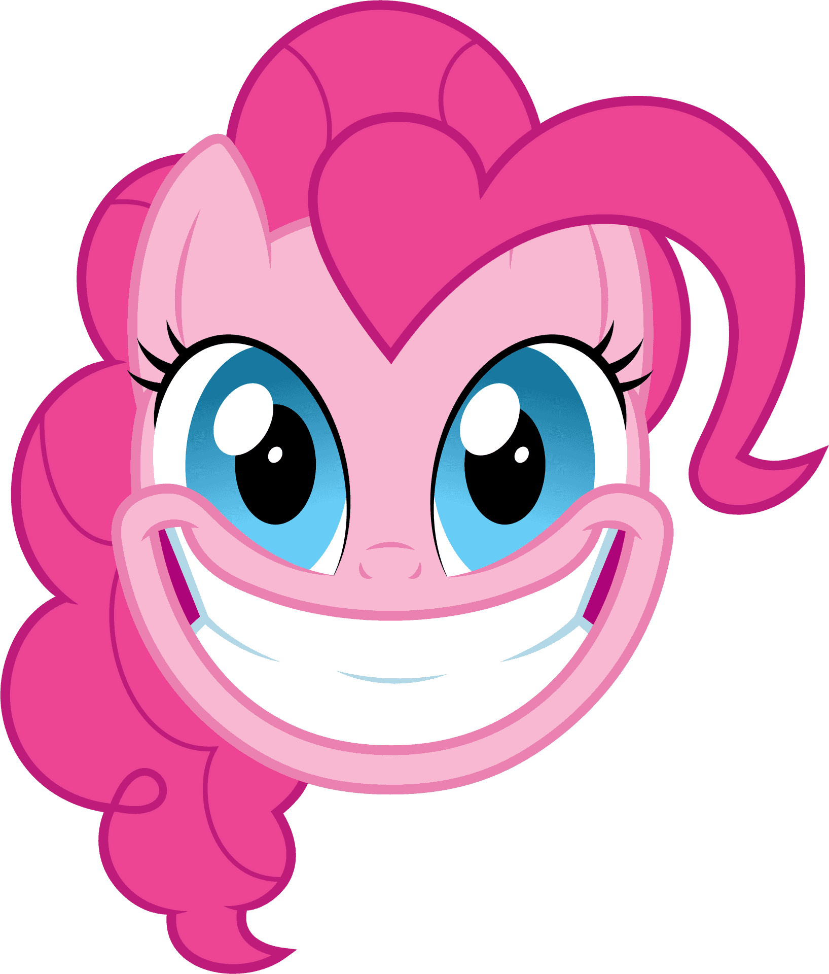 Pinkie Pie Smiling Vector PNG image