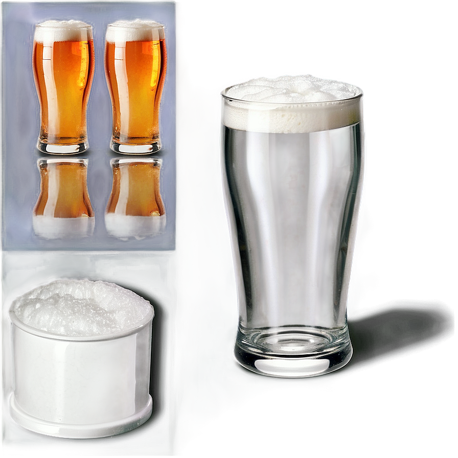 Pint Glass With Foam Top Png Enw PNG image