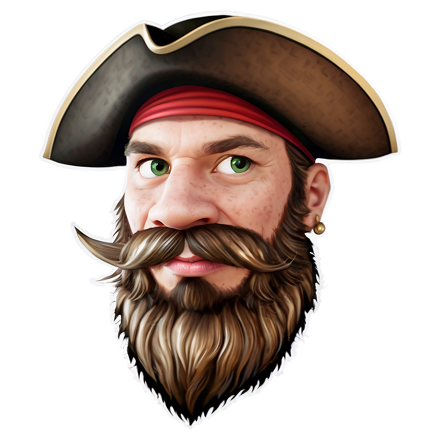 Pirate Cartoon Beard Png Uch55 PNG image