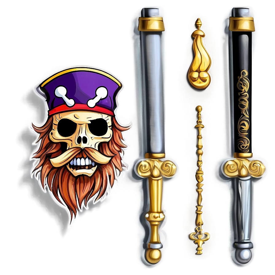 Pirate Doodle Png Vxt PNG image