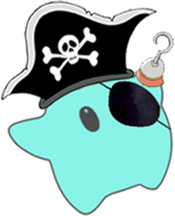 Pirate Hat Dolphin Cartoon Character PNG image