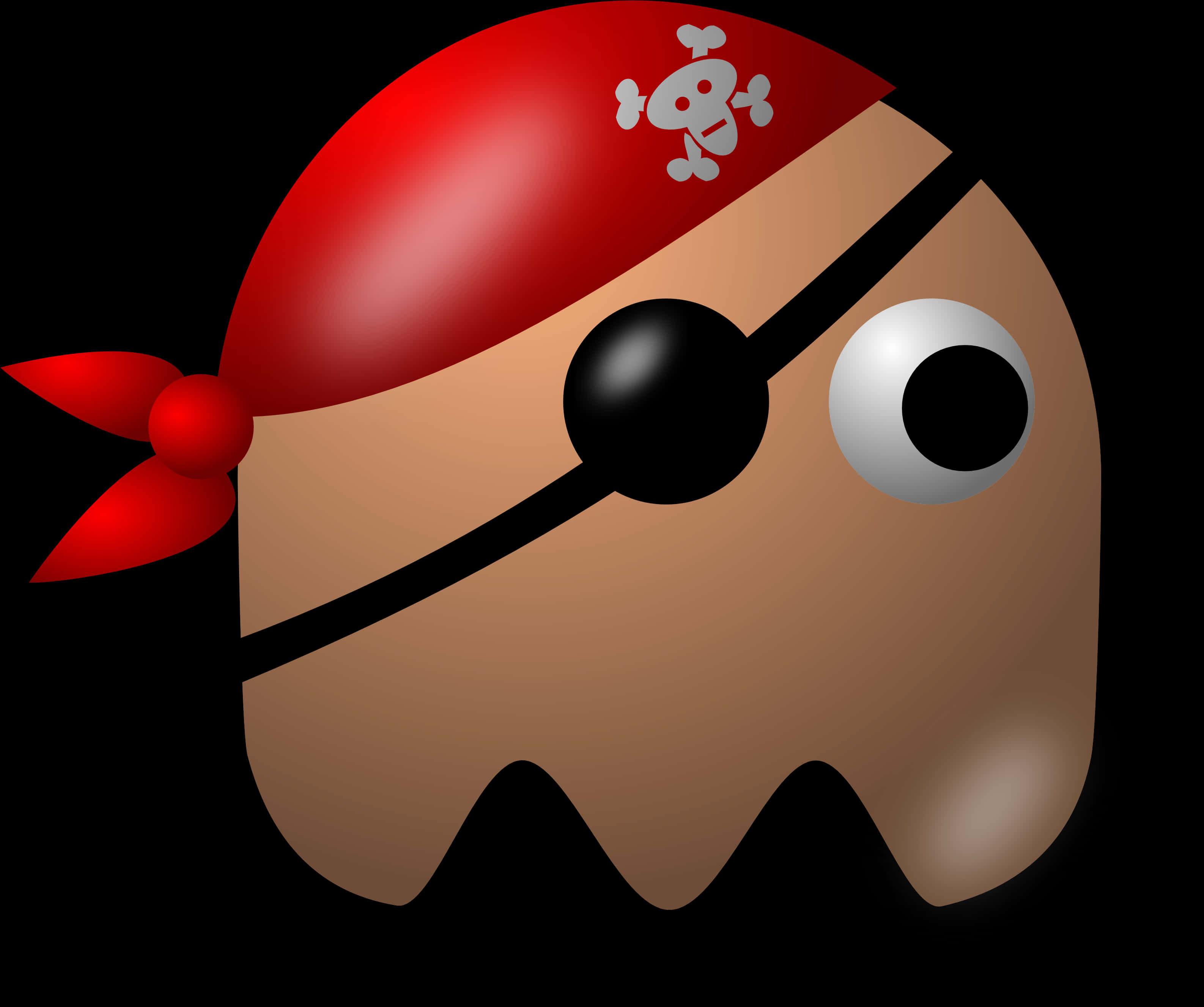 Pirate Pacman Illustration PNG image