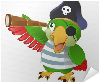 Pirate Parrot Cartoon PNG image