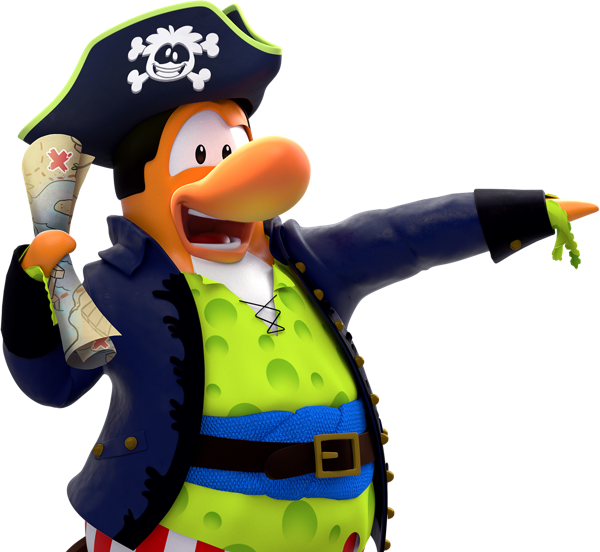 Pirate Penguin Cartoon Character PNG image