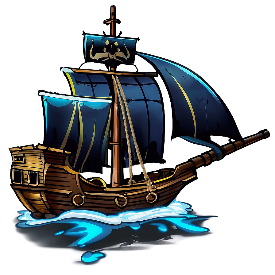 Pirate Ship Boat Png 05042024 PNG image