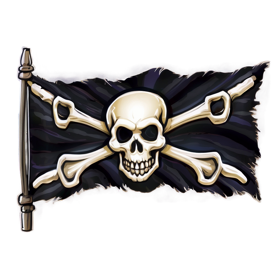 Pirate Ship Flag Skull Png 06122024 PNG image