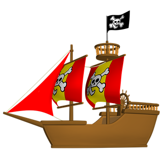 Pirate Ship Illustration PNG image