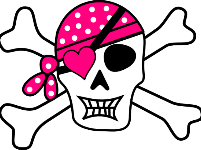 Pirate Skullwith Eyepatchand Bandana PNG image