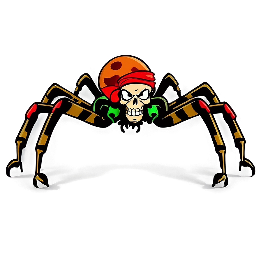 Pirate Spider Cartoon Png 25 PNG image