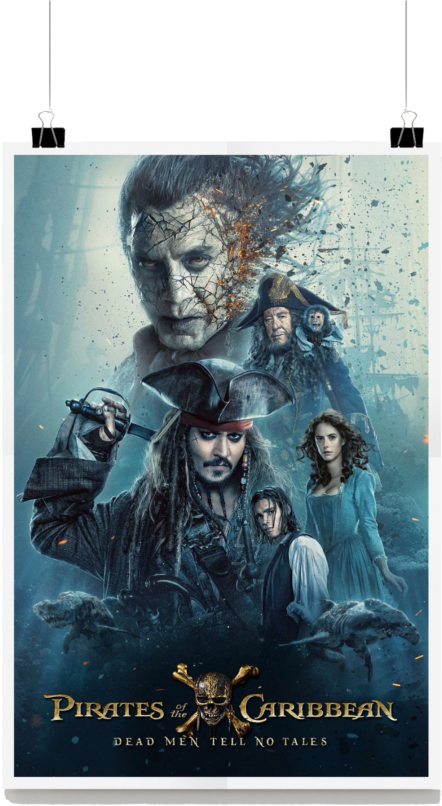 Piratesofthe Caribbean Dead Men Tell No Tales Movie Poster PNG image