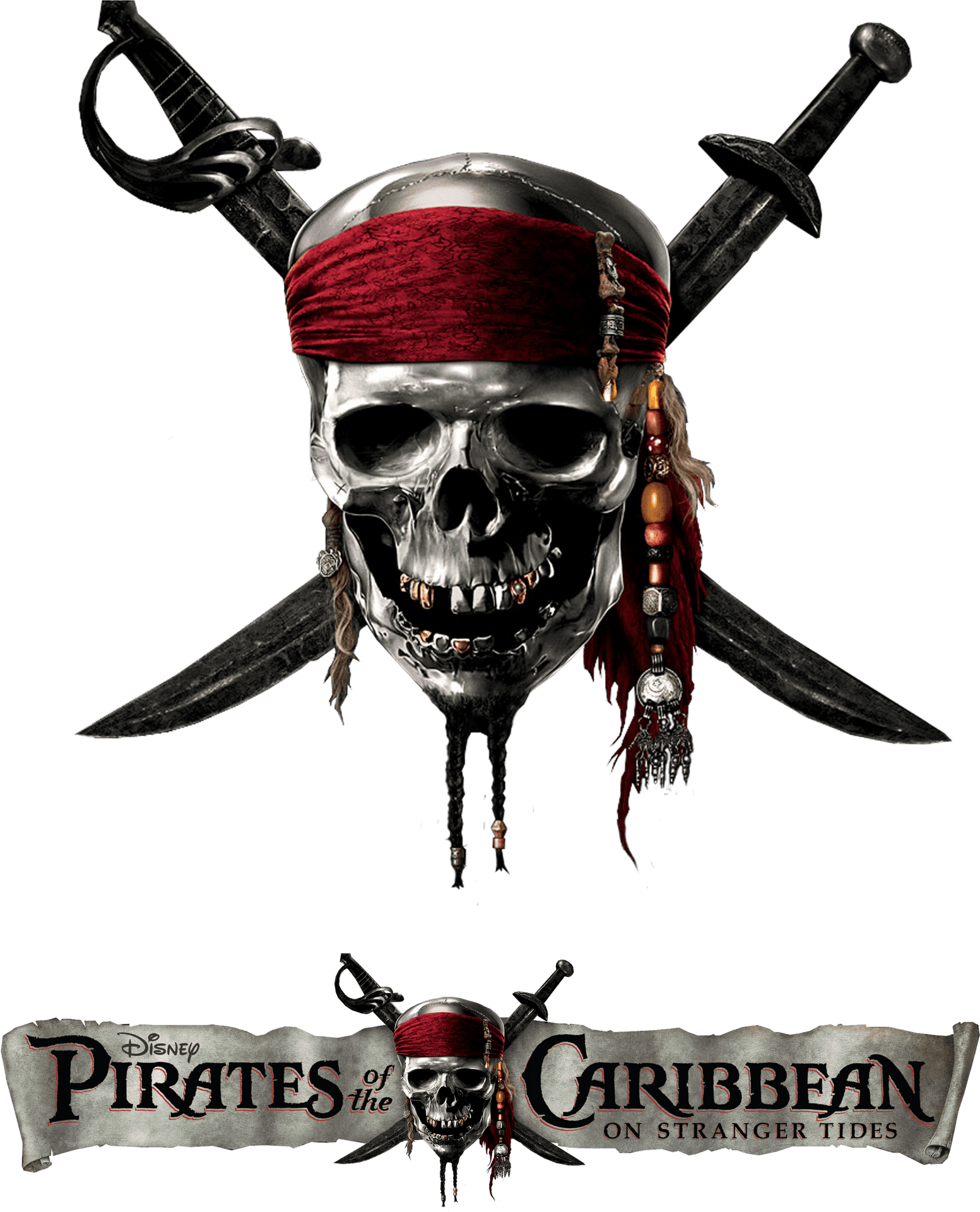 Piratesofthe Caribbean Skulland Crossed Swords PNG image