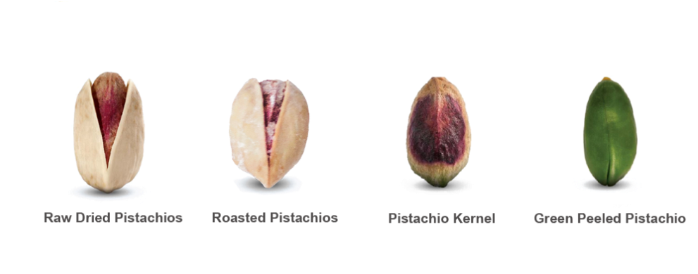 Pistachio Varieties Comparison PNG image