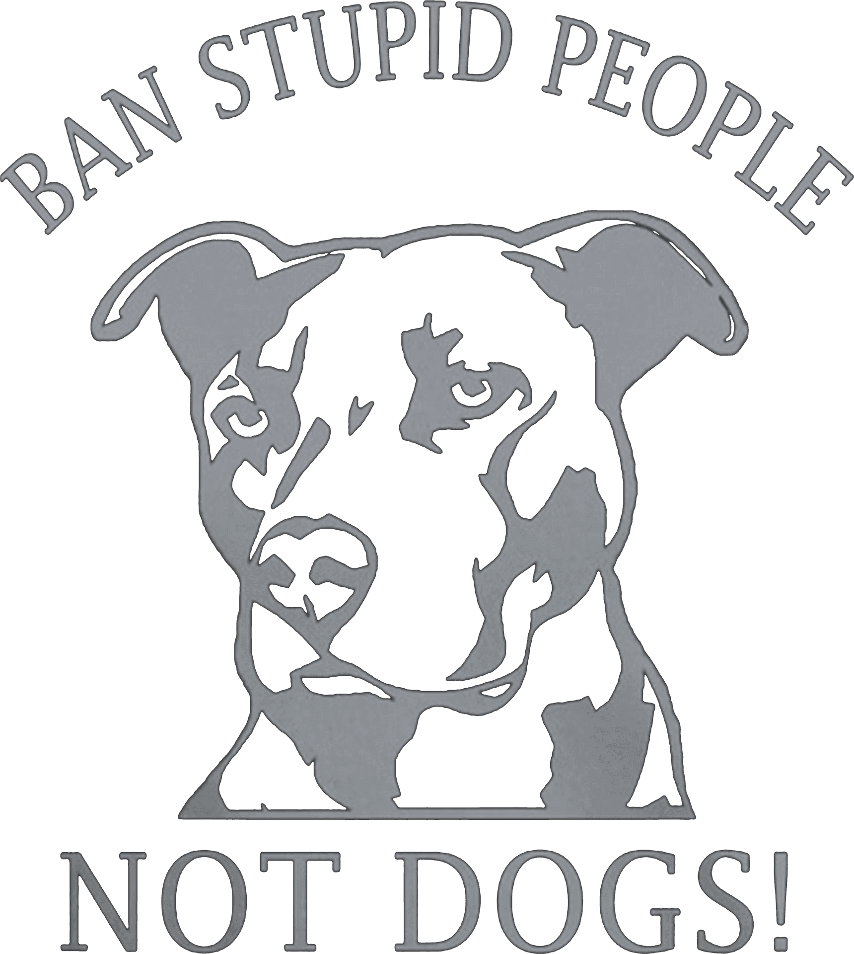 Pitbull Advocacy Message PNG image