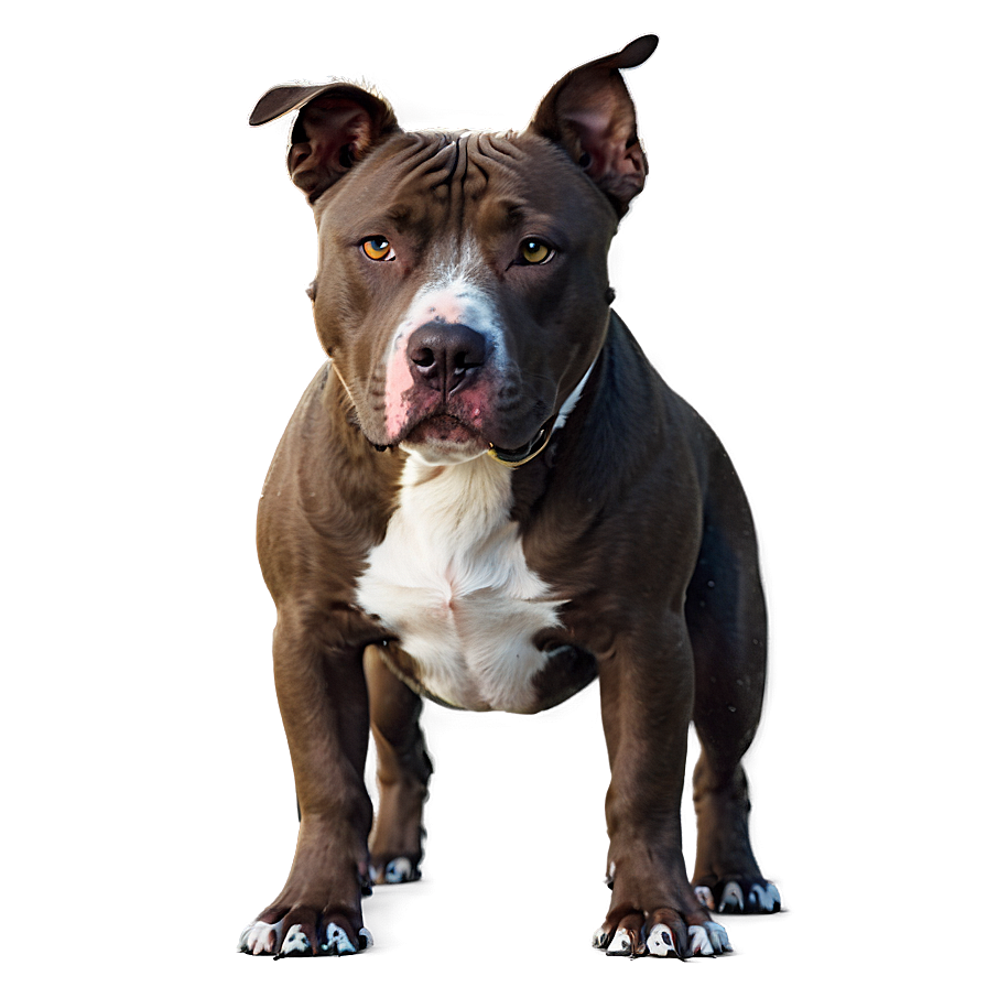 Pitbull In Snow Png Brv4 PNG image