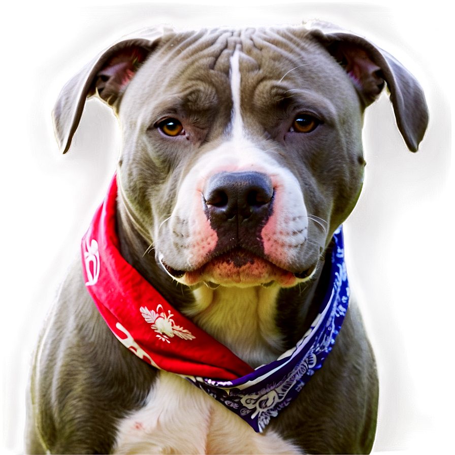 Pitbull With Bandana Png 05212024 PNG image