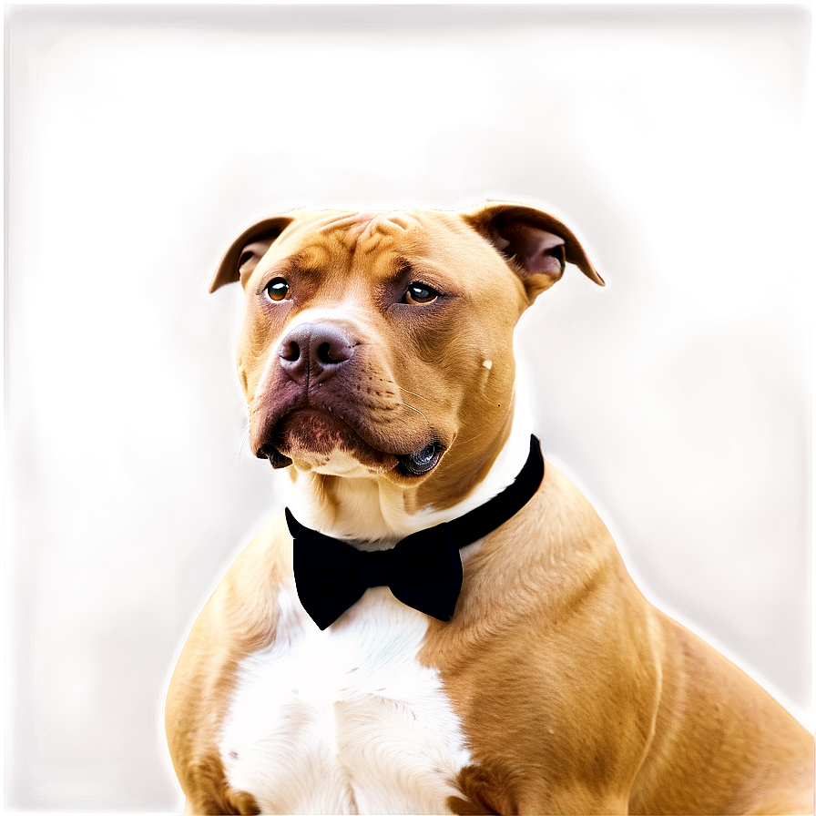 Pitbull With Bowtie Png 16 PNG image