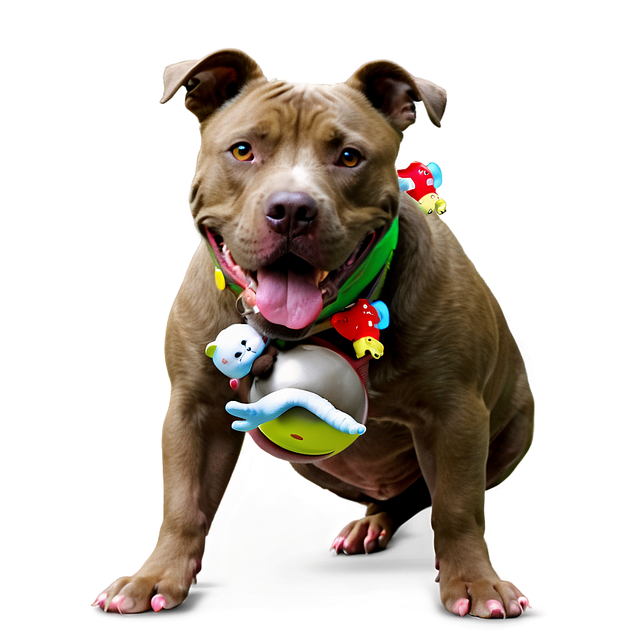 Pitbull With Toy Png 65 PNG image