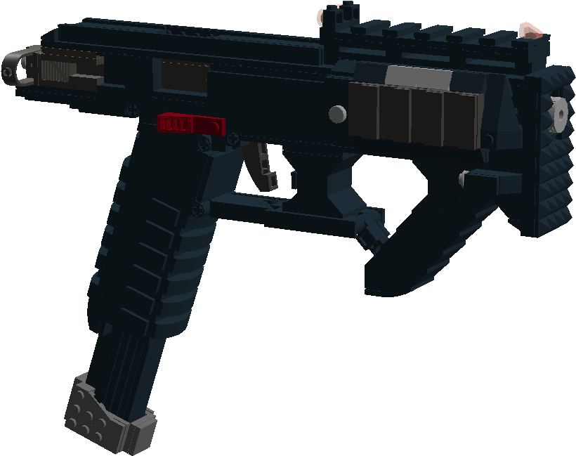 Pixel Art Assault Rifle PNG image