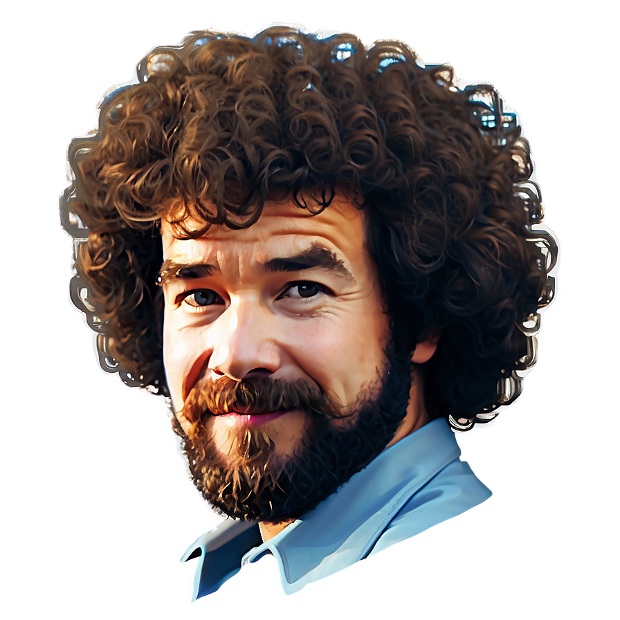 Pixel Art Bob Ross Hair Png Lam PNG image