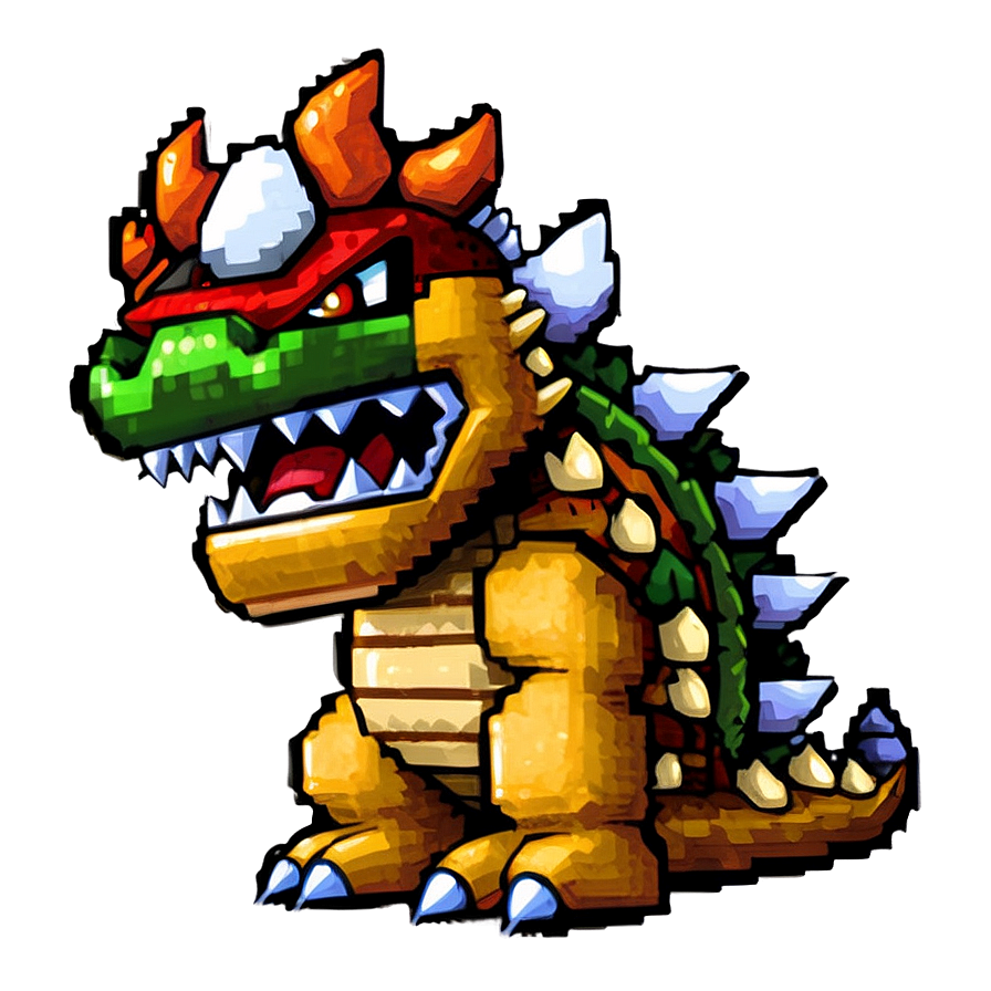 Pixel Art Bowser Png Ehj22 PNG image