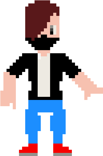 Pixel Art Character Standing PNG image