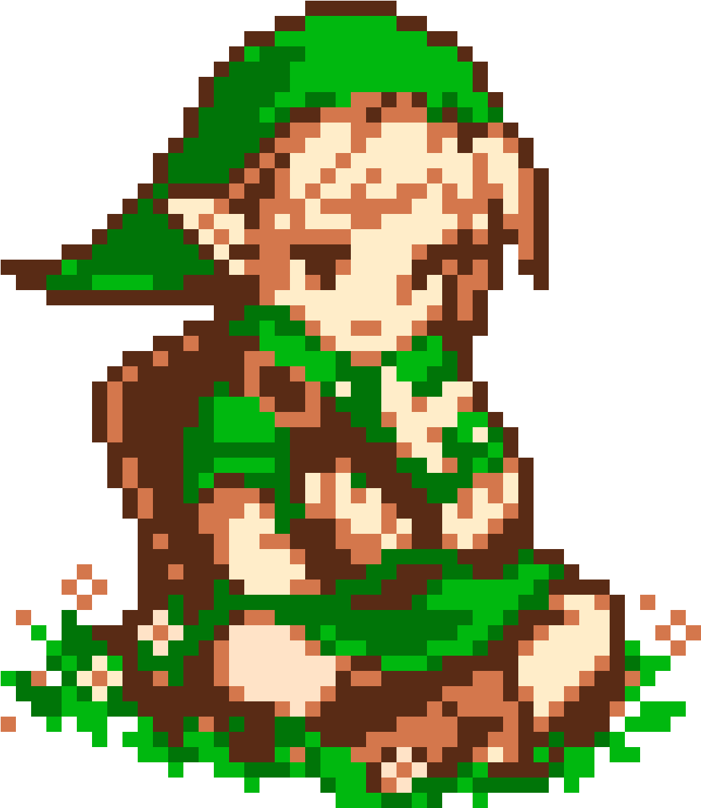 Pixel Art Elf Character PNG image