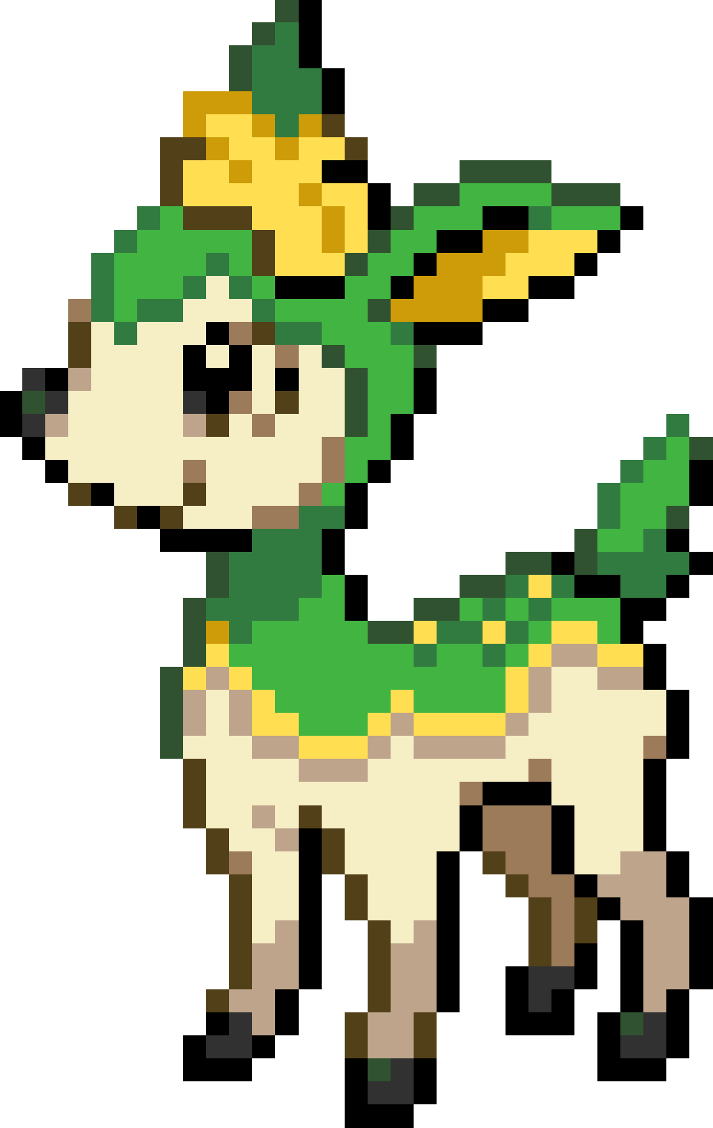 Pixel Art Forest Creature.png PNG image