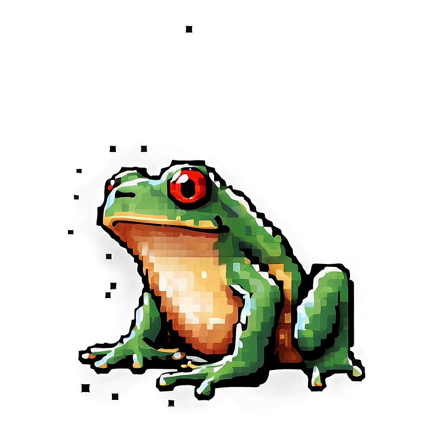 Pixel Art Frog Png 05032024 PNG image