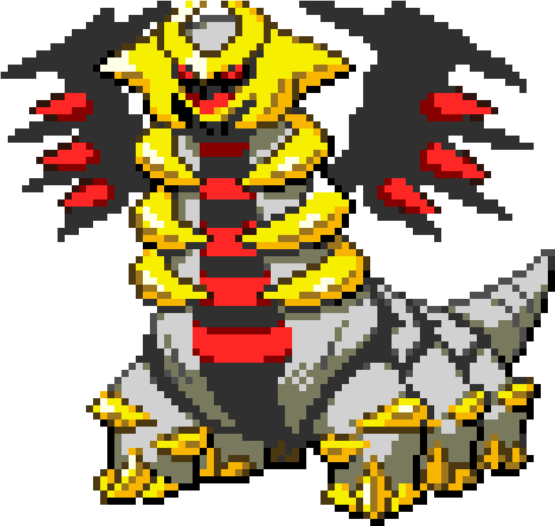 Pixel_ Art_ Giratina_ Altered_ Forme PNG image