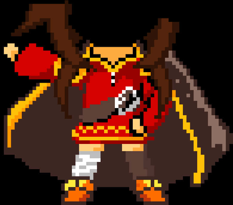 Pixel Art Megumin Konosuba PNG image