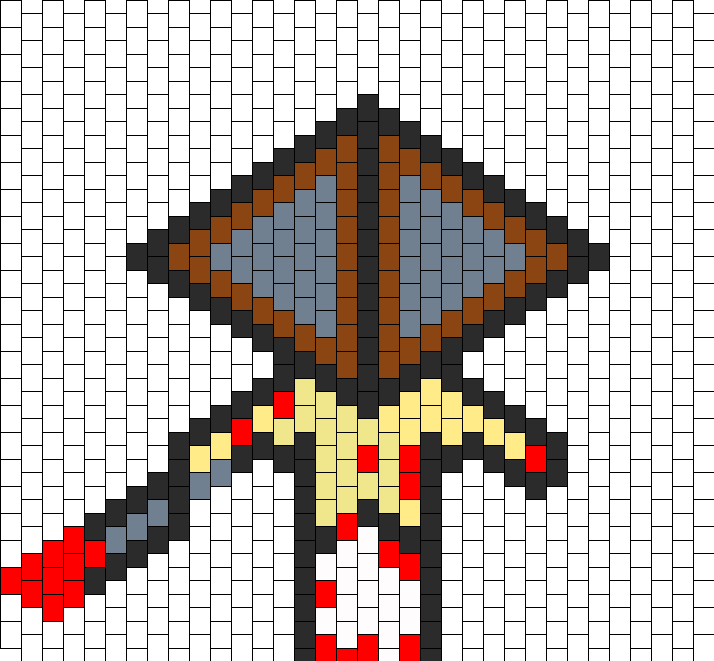 Pixel Art Mozambique Flag Emblem PNG image