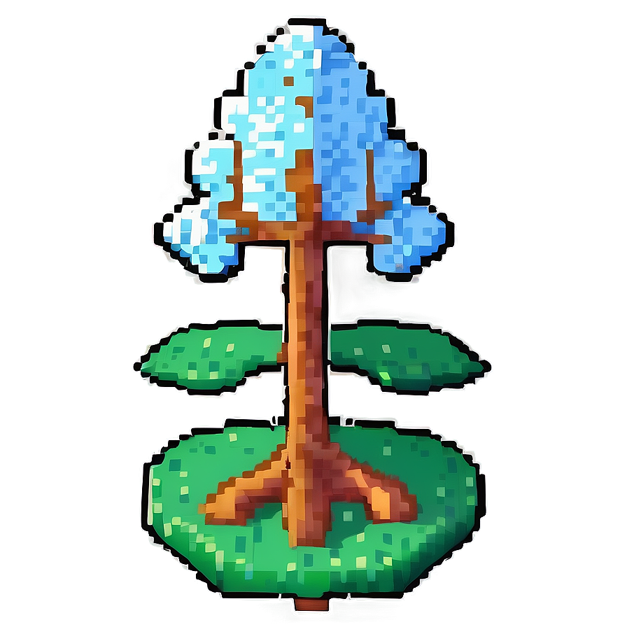 Pixel Art Small Tree Png Ijg26 PNG image