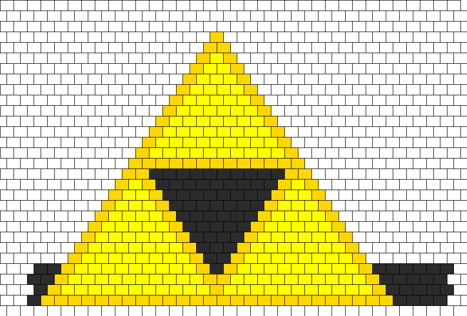 Pixel Art Triforce Wall PNG image