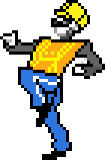 Pixel Dancing Man PNG image