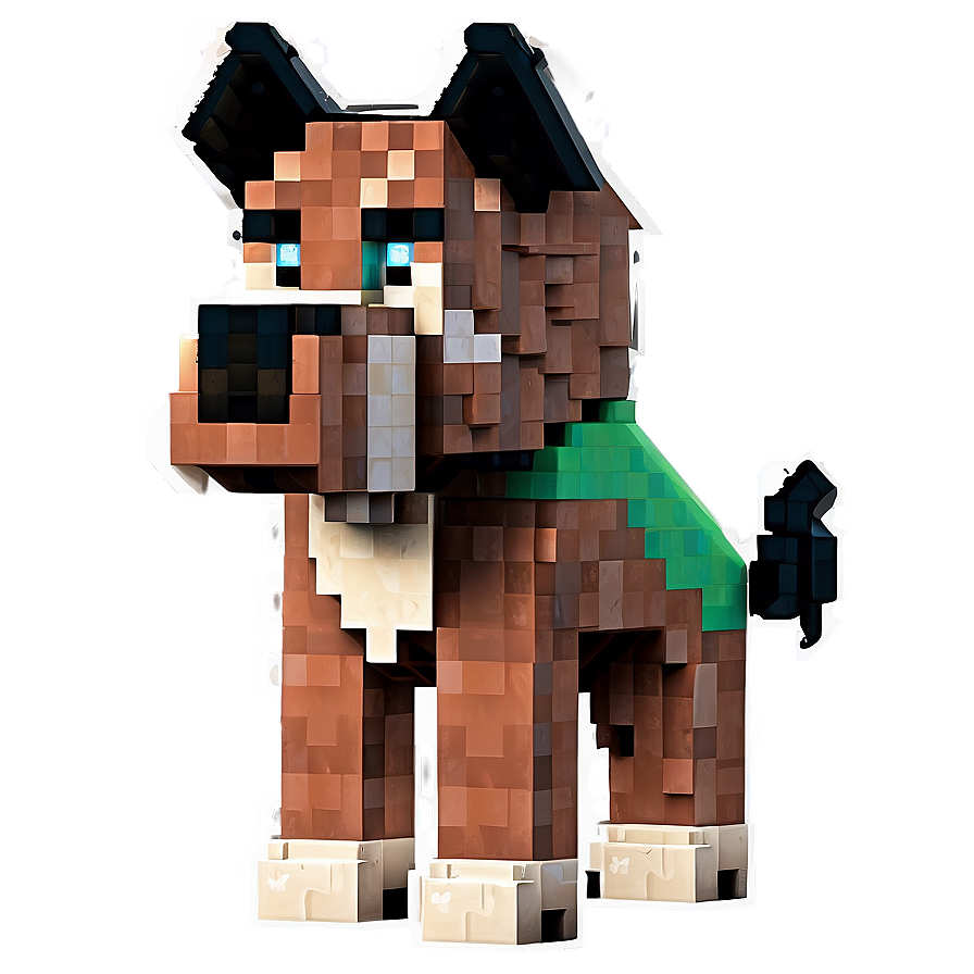 Pixel Dog Minecraft Png 06262024 PNG image