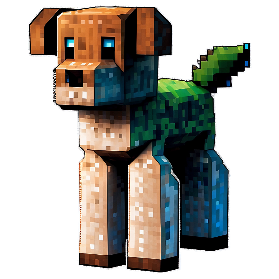 Pixel Dog Minecraft Png 65 PNG image