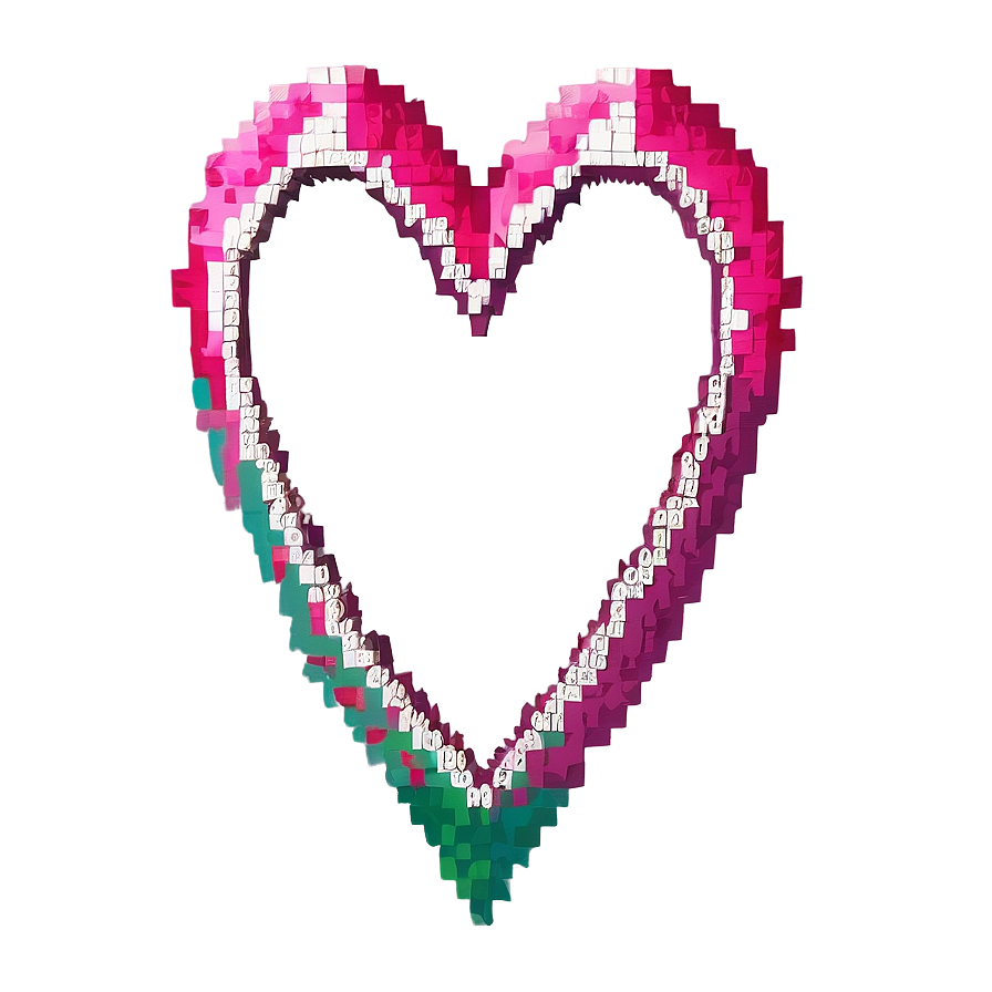 Pixel Heart Background Png Kpx73 PNG image